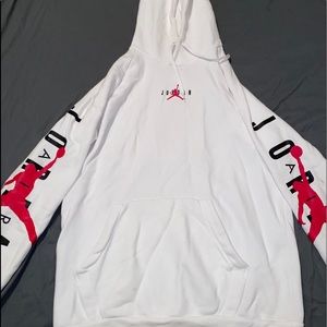 white Jordan hoodie